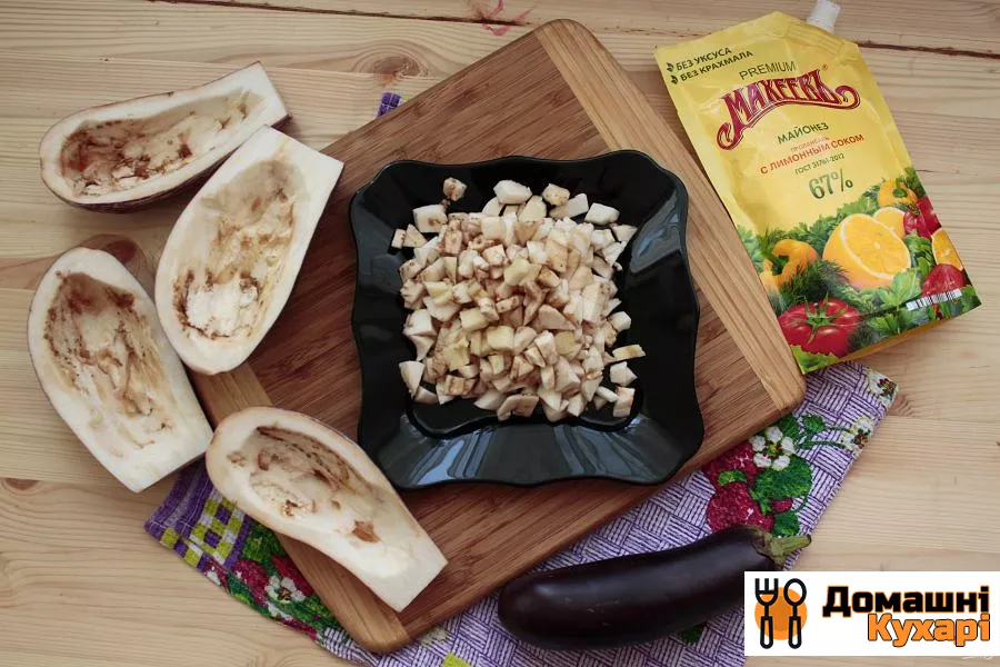 Кращий рецепт фаршированих баклажанів з грибами і майонезом - фото крок 1