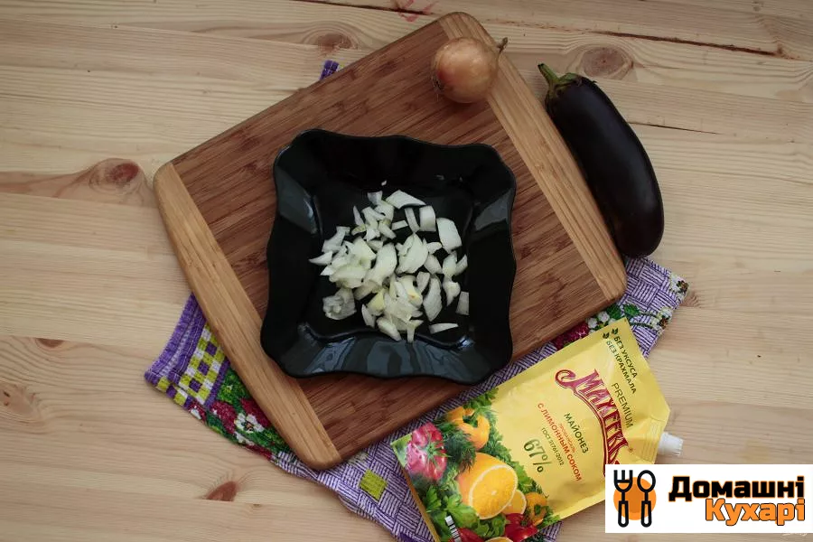 Кращий рецепт фаршированих баклажанів з грибами і майонезом - фото крок 4