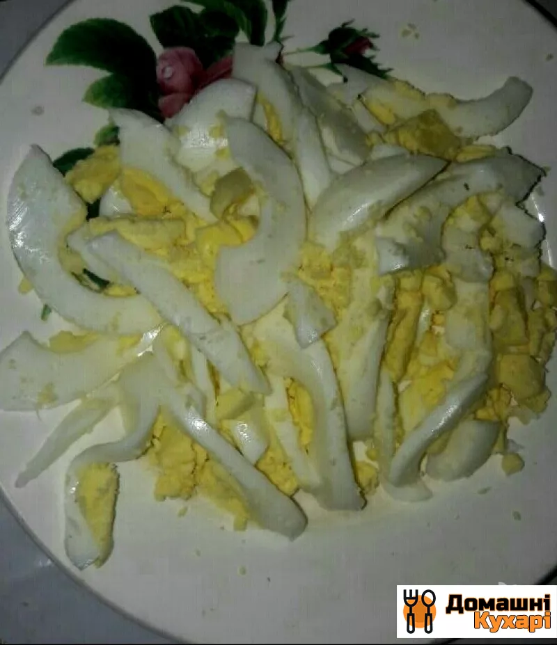 Кращий рецепт салату з баклажанами, яйцем і майонезом - фото крок 3