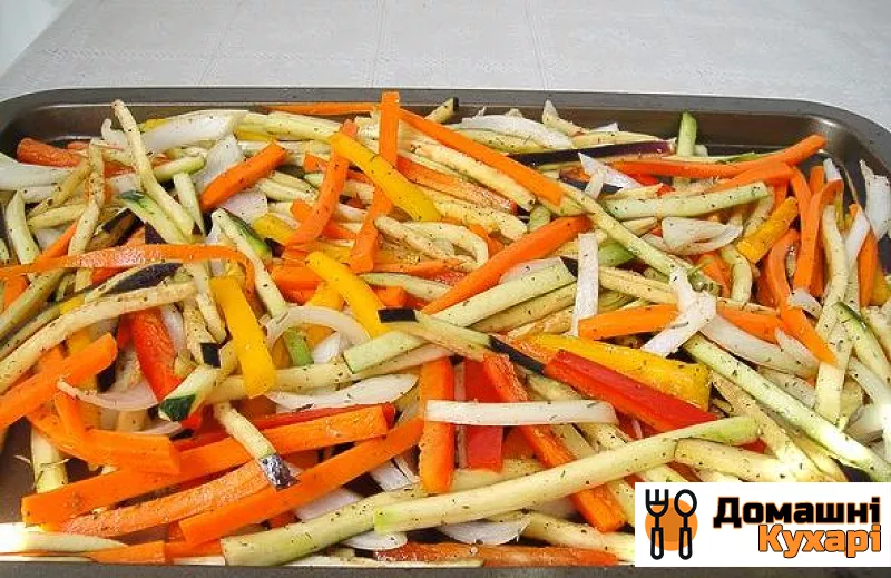 Макарони з овочами - фото крок 2