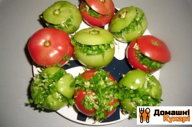 Малосольні помідори по-вірменськи з часником - фото крок 3