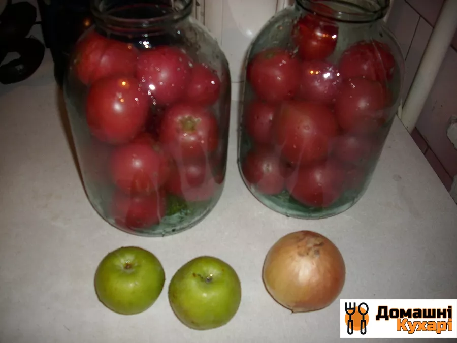 Мариновані помідори з яблуками - фото крок 2