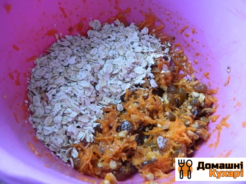 Морквяне печиво з вівсяними пластівцями - фото крок 4